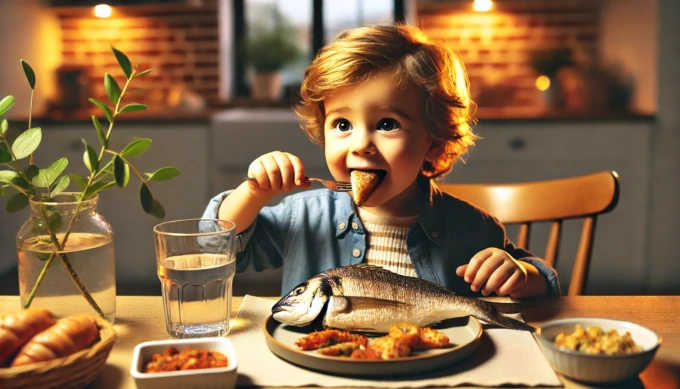 I bambini più socievoli sono quelli che mangiano il pesce