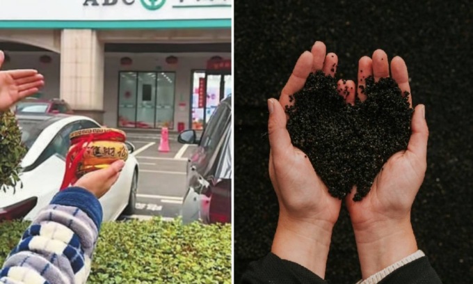 “La terra raccolta vicino alla banca può arricchirvi”. E i vasetti vengono venduti a più di 100 euro