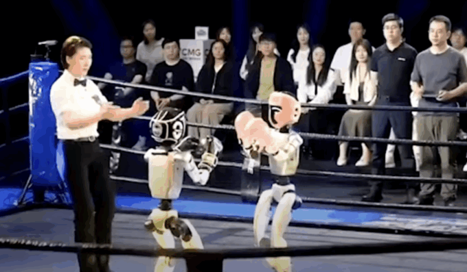 I robot salgono sul ring: in Cina il primo incontro di boxe tra umanoidi