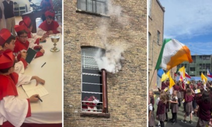 In una scuola di Chicago i bambini vestiti da cardinali hanno eletto il loro Papa