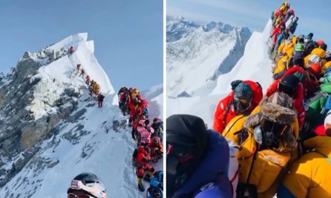 Le folli code in cima all’Everest