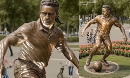 La statua di Roberto Baggio fa impazzire il web. Peccato che... non esiste