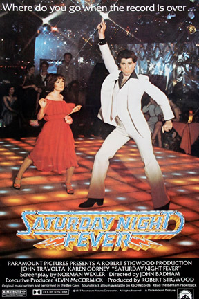 La locandina di "Saturday Night Fever"