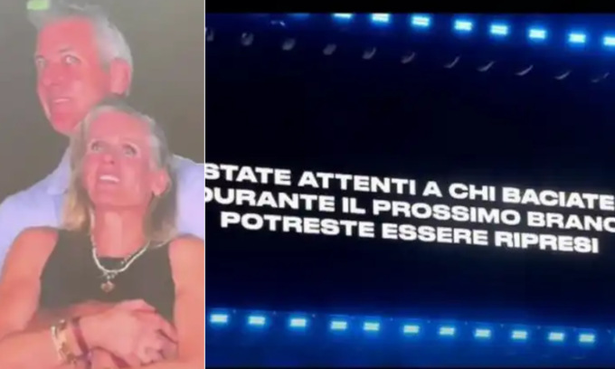 Amanti al concerto dei Coldplay, Max Pezzali aveva previsto tutto: “Attenti a chi baciate, c’è la kiss cam”