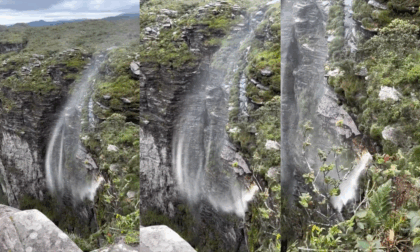 In Brasile la cascata che va... "al contrario": l’acqua sembra salire verso il cielo