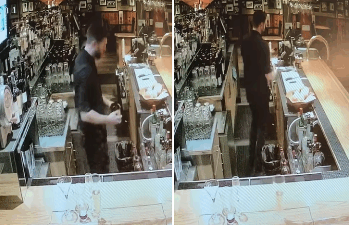Il video del fantasma che sposta il bicchiere al bar: “Forse era un vecchio cliente che voleva una birra”