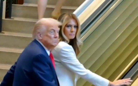 Trump all’Onu e il bizzarro incidente della scala mobile