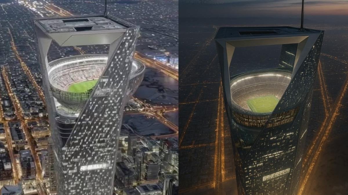 Il primo stadio sospeso del mondo: in Arabia Saudita si giocherà a 330 metri di altezza