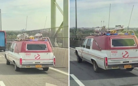 In viaggio sul ponte sulla Ecto-1 dei Ghostbusters: il video