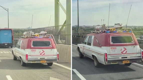 In viaggio sul ponte sulla Ecto-1 dei Ghostbusters: il video