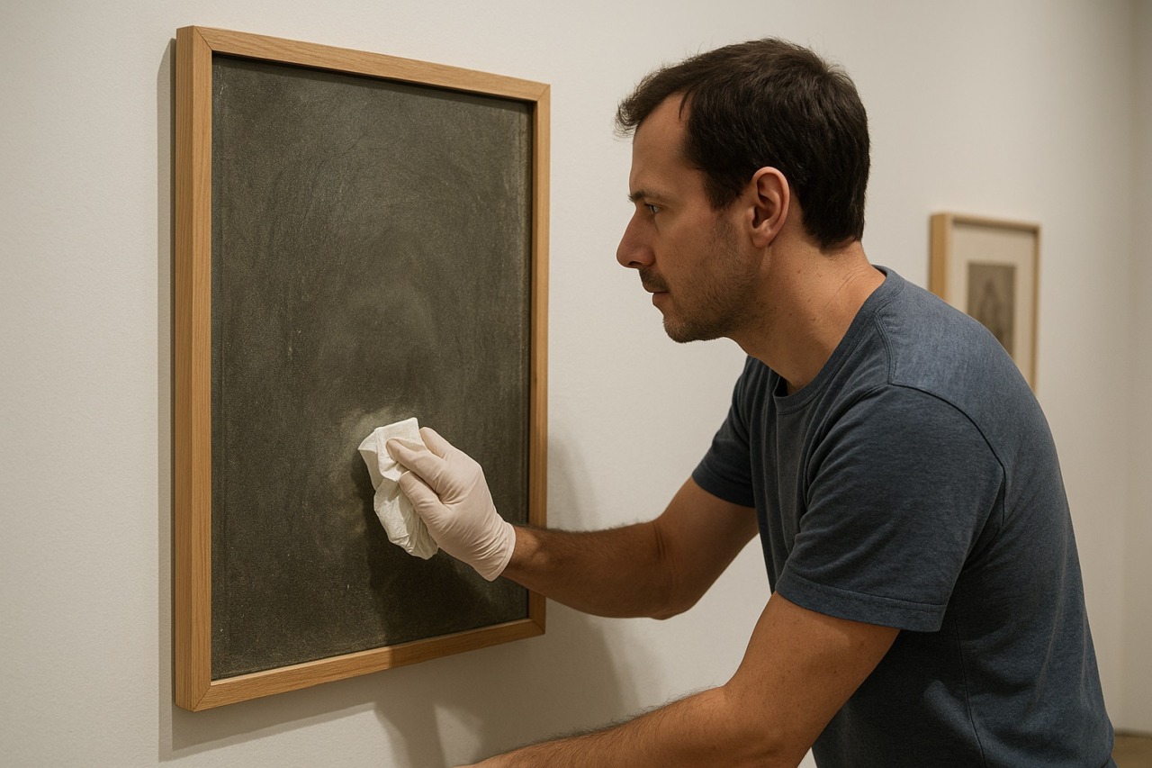 Pensa di pulire un vetro sporco: volontario di un museo danneggia un’opera d’arte costosissima
