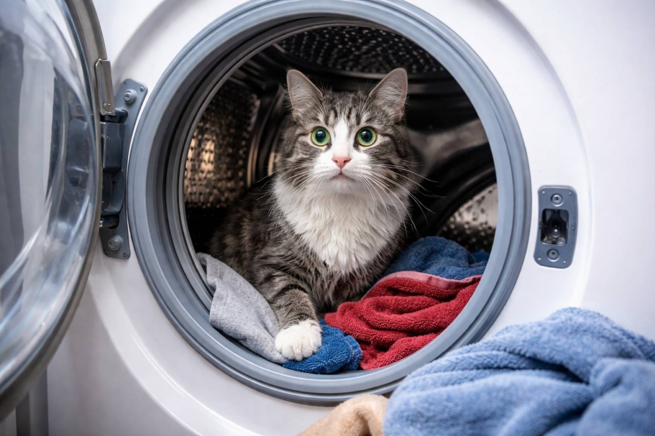 Il “miracolo di Natale” di Anacleto, il gatto sopravvissuto al lavaggio in lavatrice