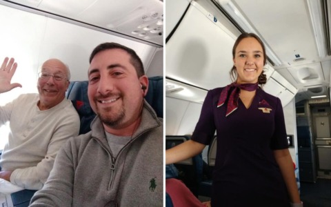 Padre compra sei voli per stare con la figlia hostess il giorno di Natale