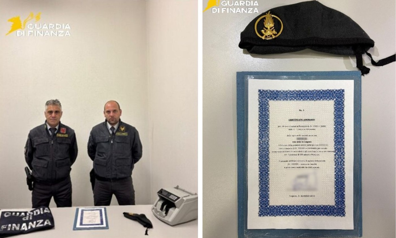 Il “furbo” della dogana: “Ho solo 3mila euro”. Ma in valigia spunta un certificato da 100mila franchi