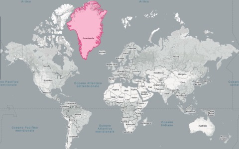 Perché la Groenlandia sulle mappe sembra enorme (ma in realtà non lo è)