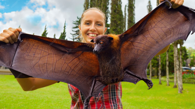 Un pipistrello a grandezza uomo: la foto che ha fatto venire gli incubi agli internauti