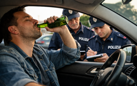 Beve birra al volante, ma è in parcheggio: gli ritirano la patente, vince in ricorso