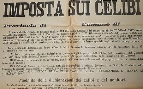 Quando in Italia alla vigilia di San Valentino si decise di tassare i single