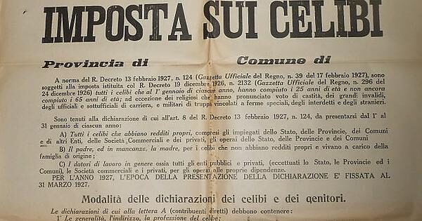 Quando in Italia alla vigilia di San Valentino si decise di tassare i single