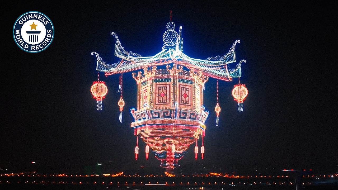 La Cina continua a polverizzare record negli spettacoli di droni