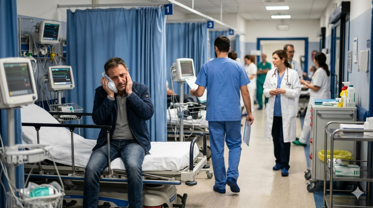 Va al Pronto soccorso per problemi all’udito, ma lo prendono per un ubriacone