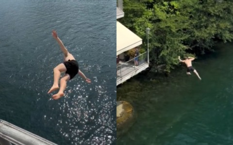 Sul lago di Como hanno un problema con i tuffi