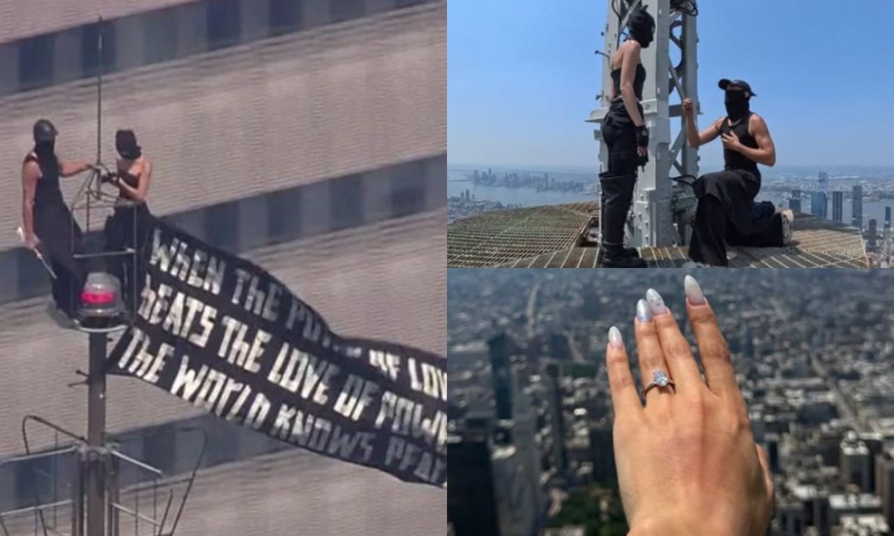 Scalano l’Empire State Building, poi lui le chiede di sposarlo: una volta scesi vengono arrestati